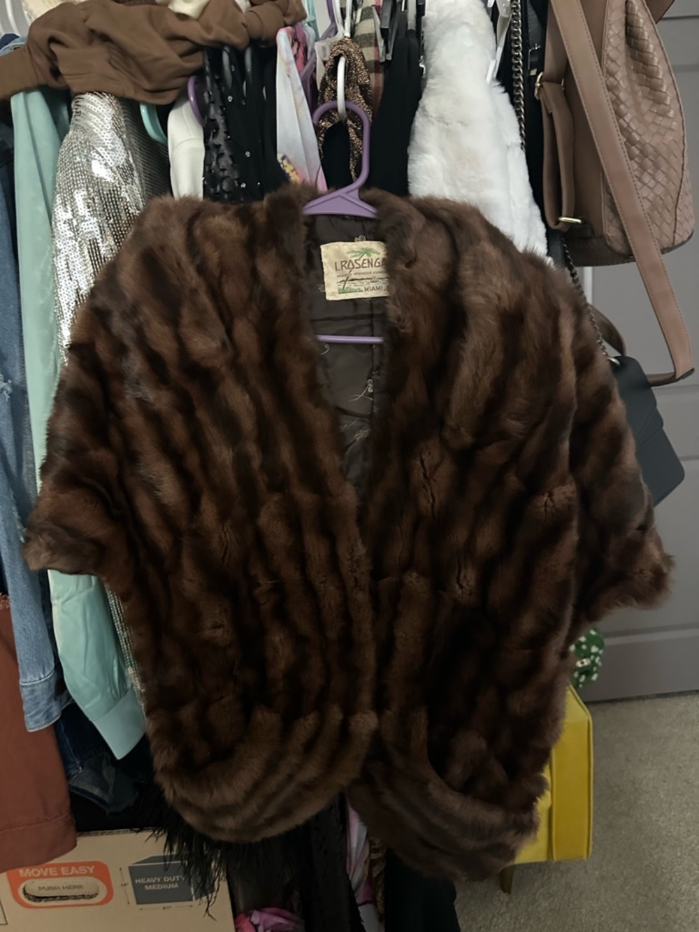 Vintage Brown Fur Short Coat - Unbranded